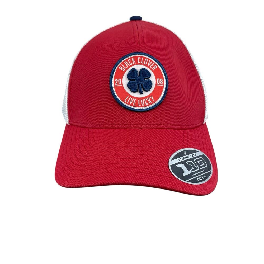 Black Clover Live Lucky Top Golf Hat Flexfit Tech One Ten Adjustable Cap NEW